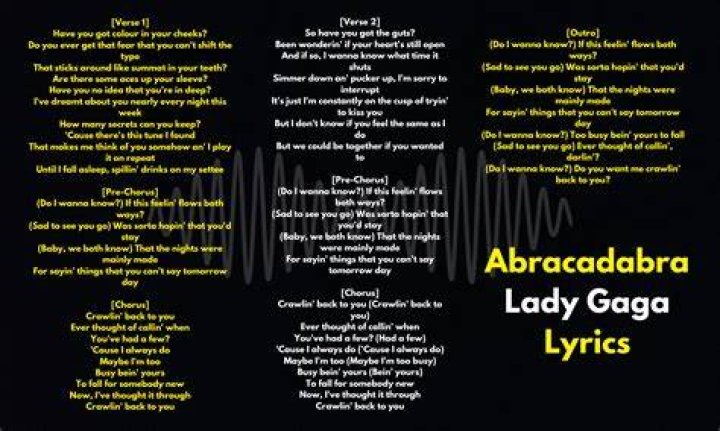 Abracadabra just like magic lyrics