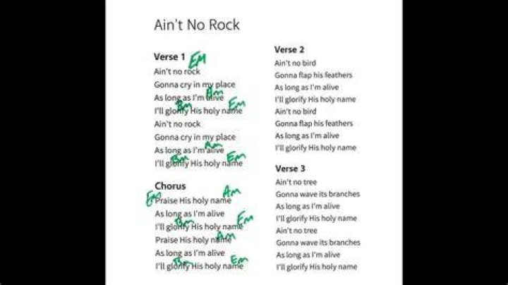 Aint no rock lyrics lyrics