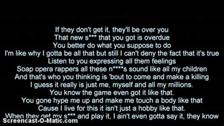 All me drake clean lyrics