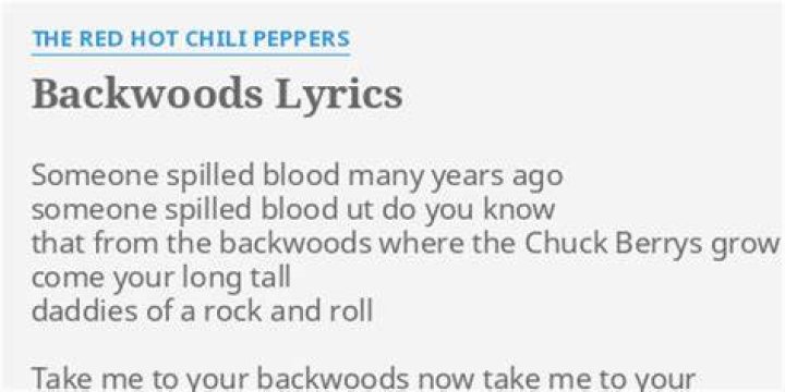 Backwoods lyrics lyrics