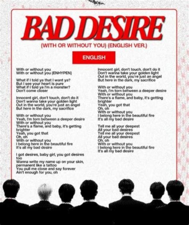 Bad burning desire lyrics