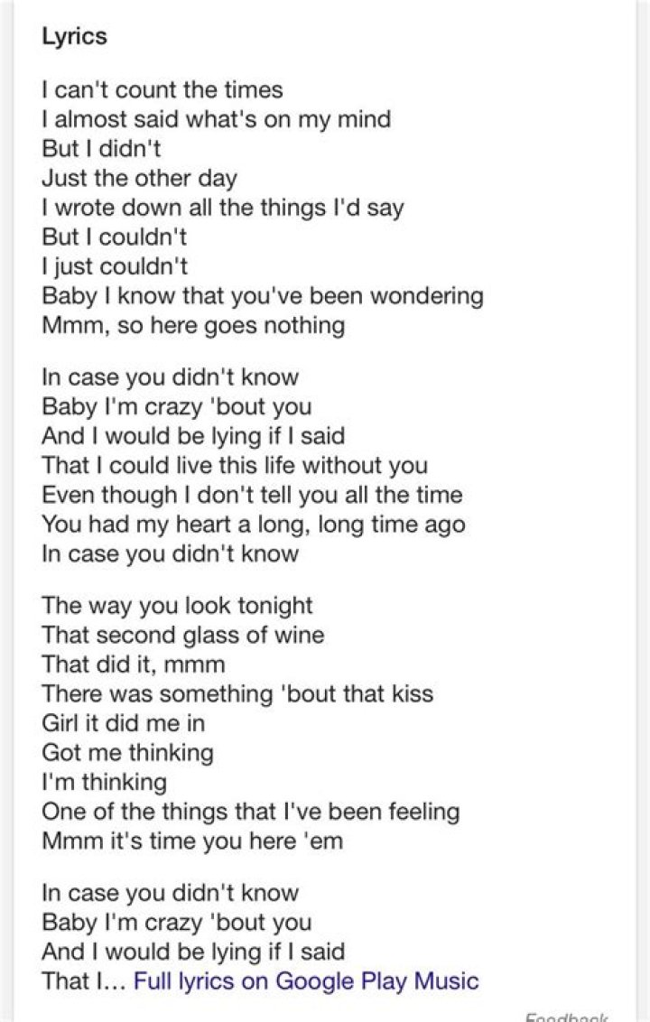 Bet you didnt know lyrics