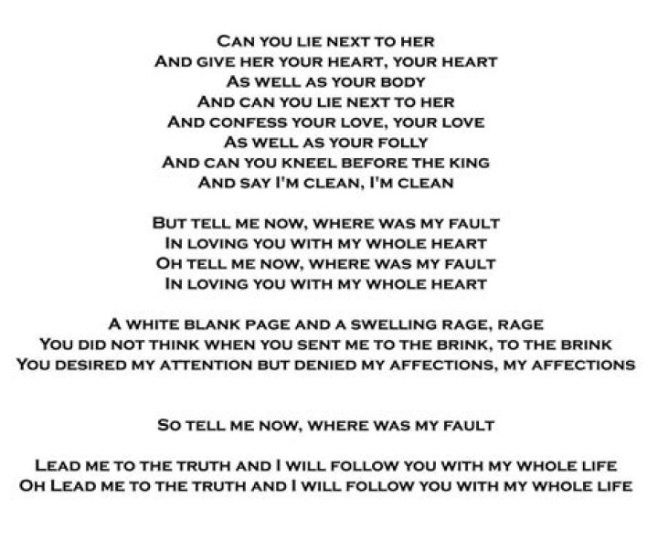 Blank page lyrics