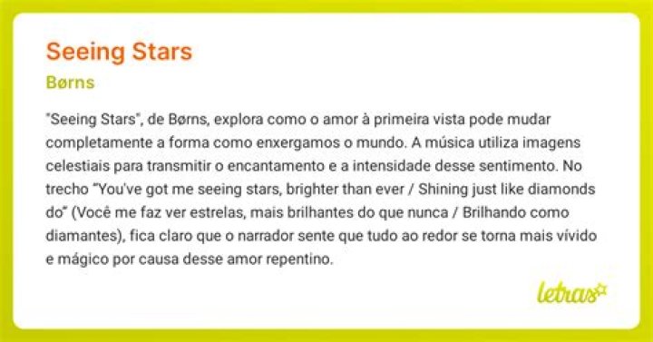 Borns seeing stars lyrics