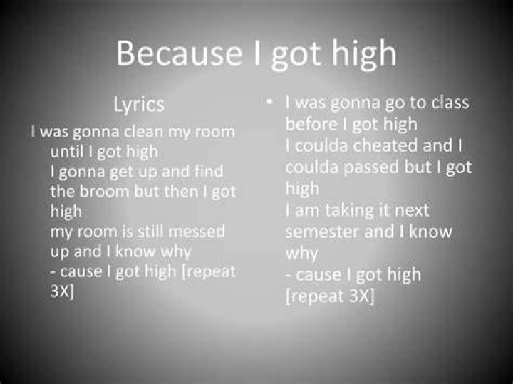 But then i got high lyrics