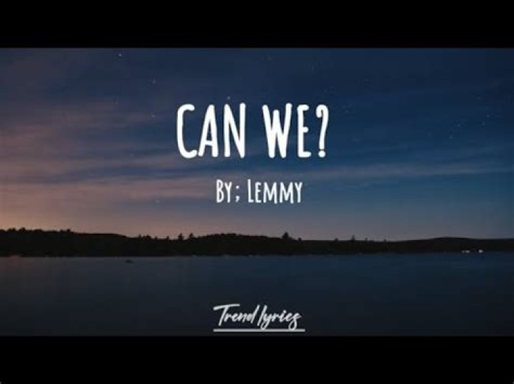 Can we lemmy lyrics