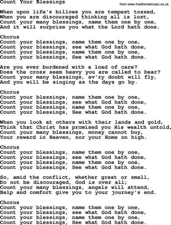 Doris day count your blessings lyrics