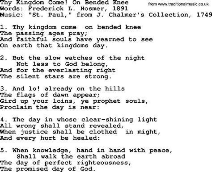 Down on bended knees lyrics