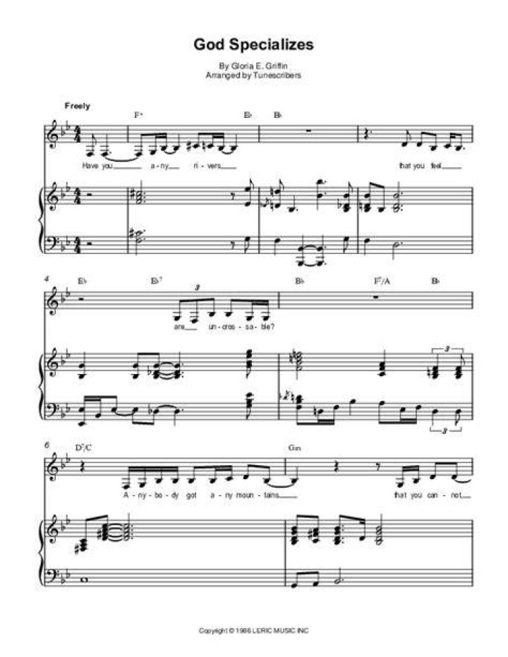 God specializes lyrics lyrics