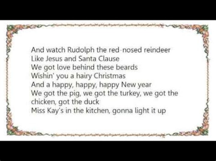 Hairy christmas lyrics