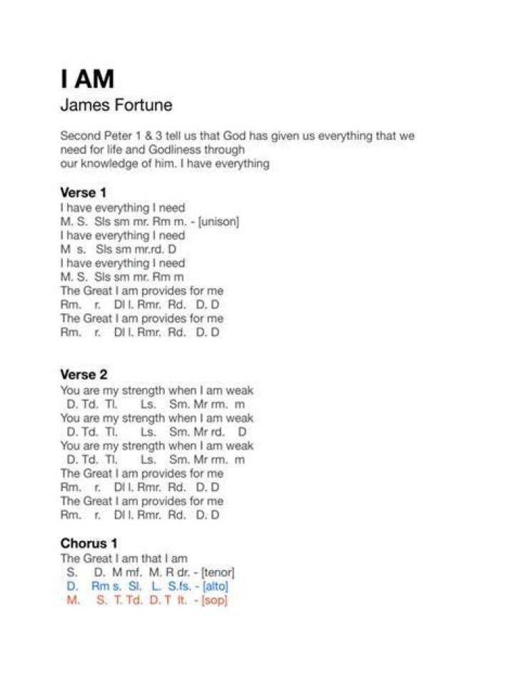 I am adlib james fortune lyrics
