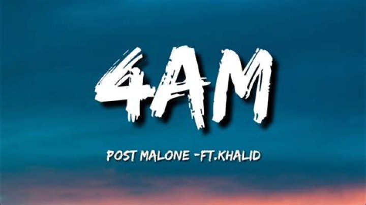 It’s 4am lyrics