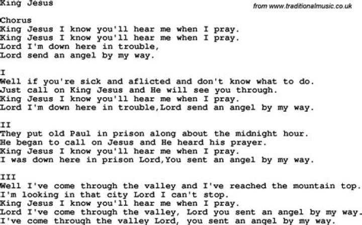 King jesus kb lyrics