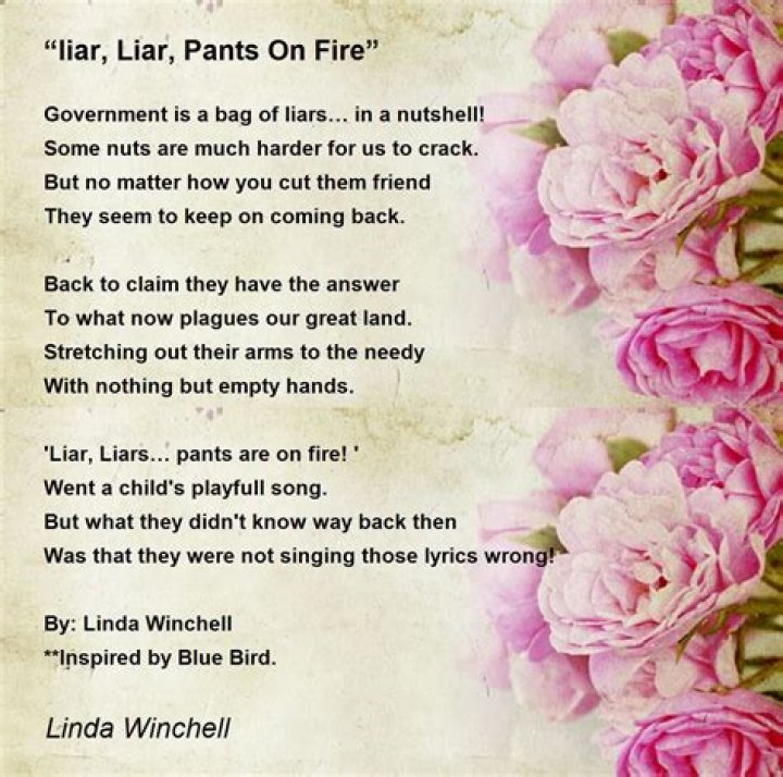 Liar liar pants on fire lyrics