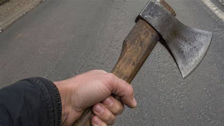 Man with axe attacks daycare echte video