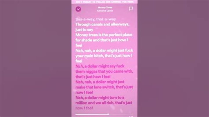 Money trees speed up lyrics