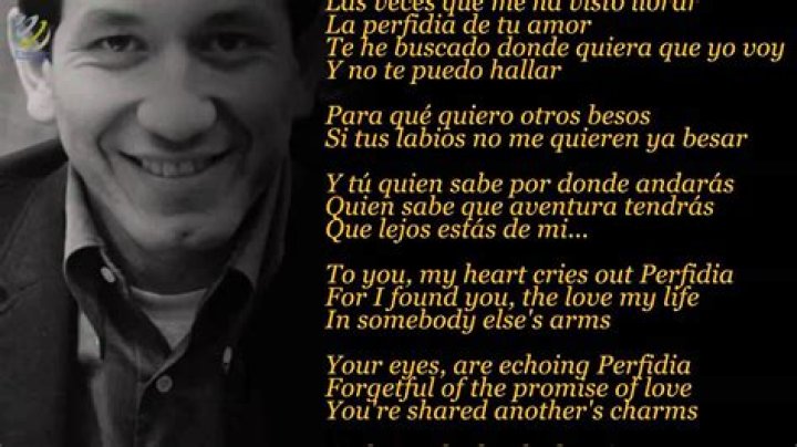 Perfidia (spanish) lyrics