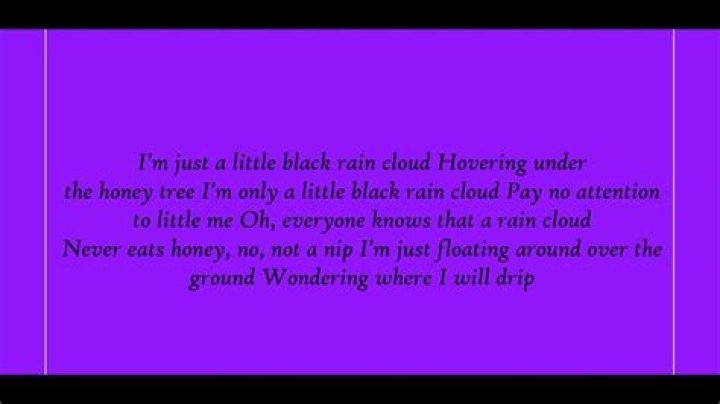 Rain cloud lyrics