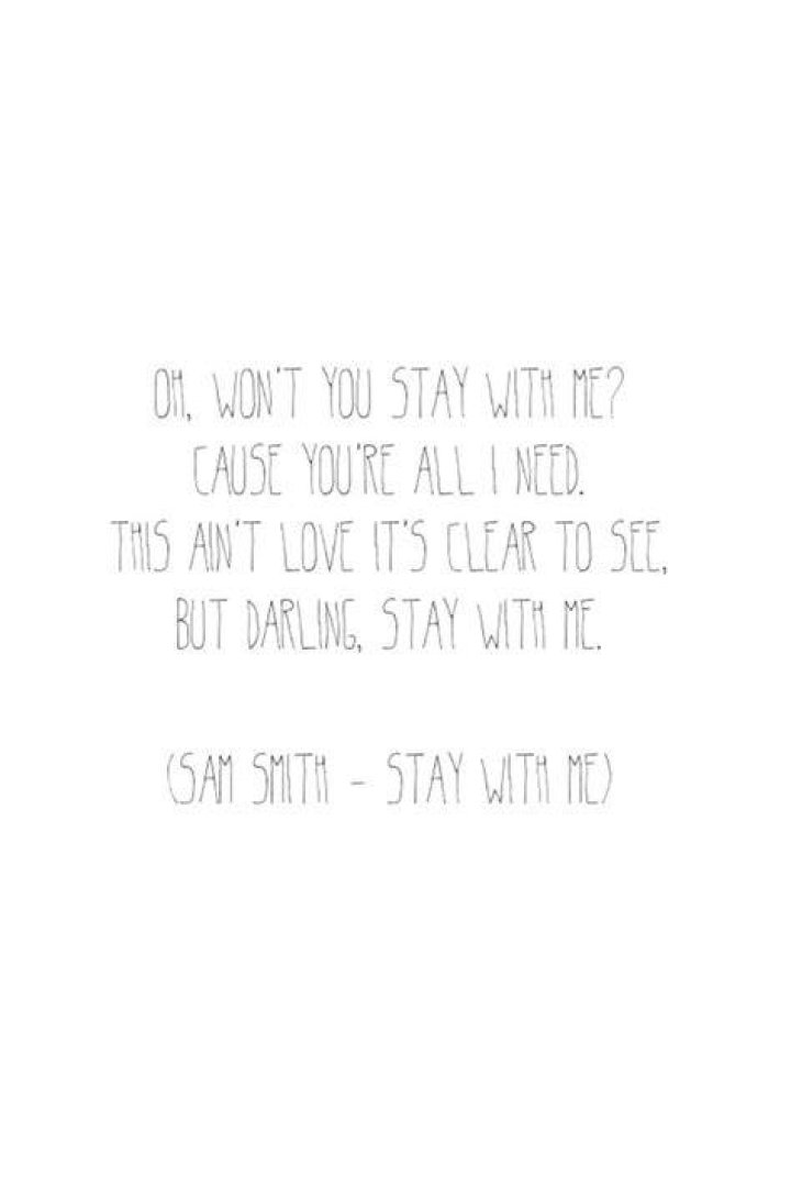 Sam smith stay lyrics