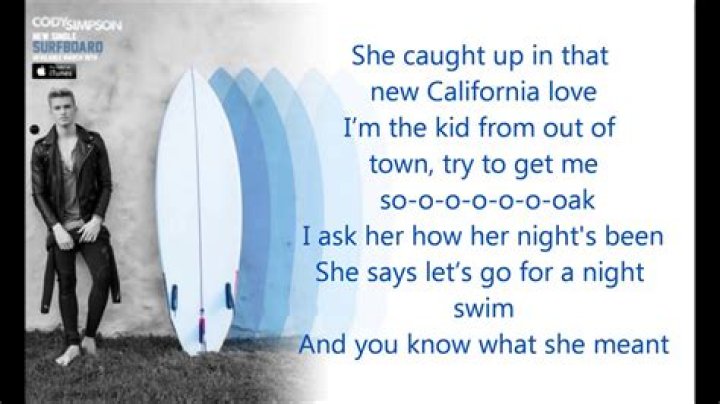 Surfboard riddin the waves lyrics