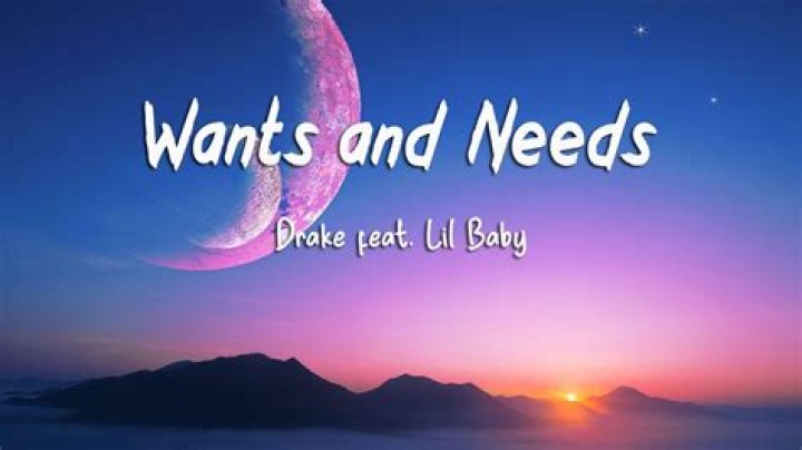 Wants and needs drake lyrics