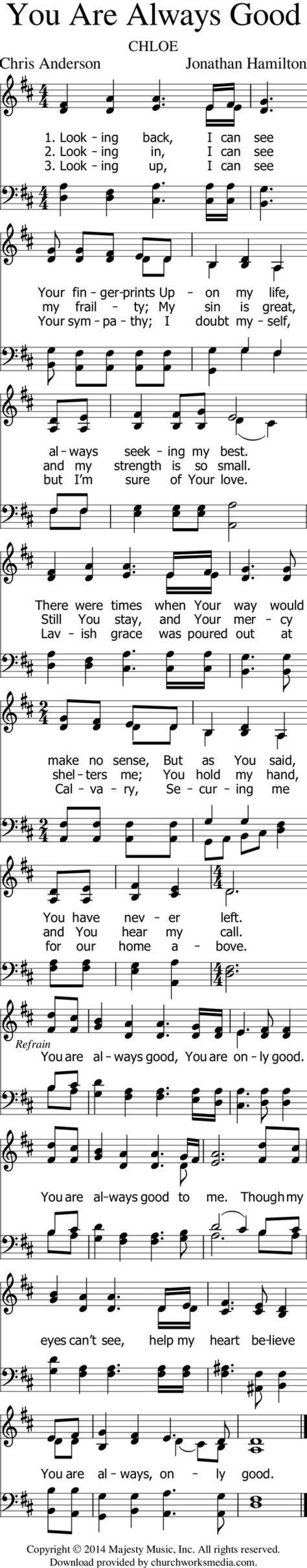 You are always good lyrics